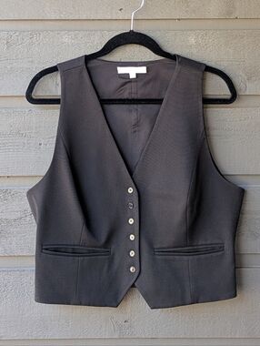 Favorite Daughter The Favorite Vest Black Tailored Vest Size Large